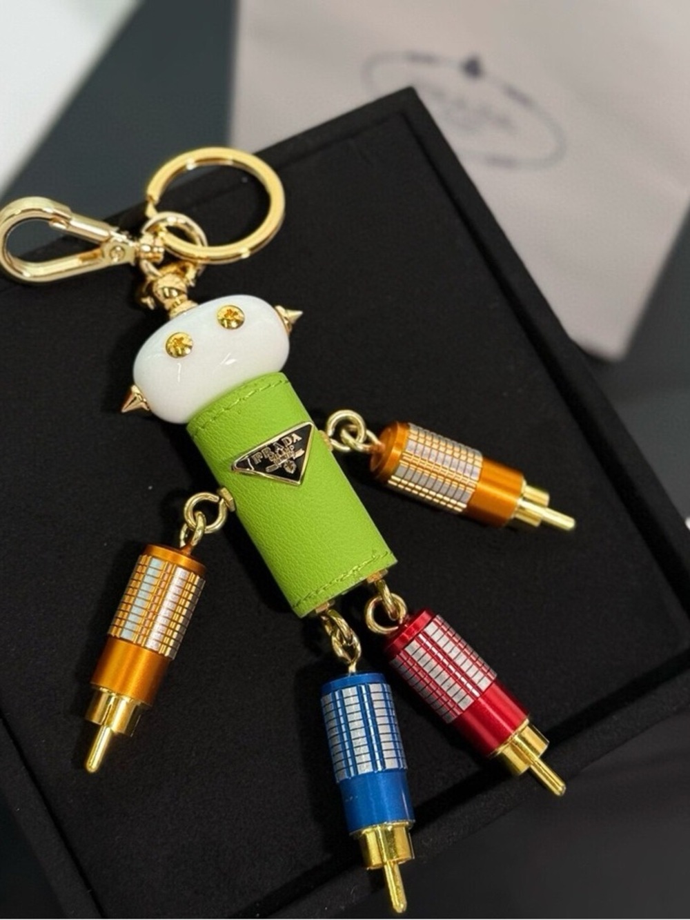 Prada Multicolor Robot Key Holder